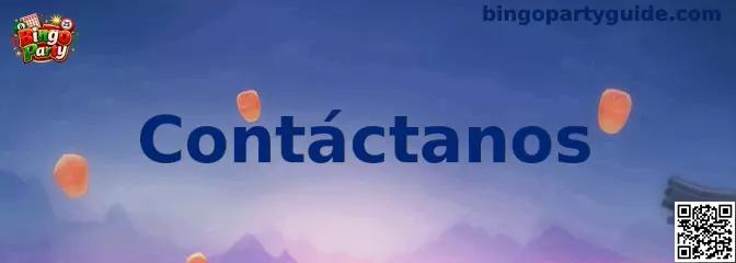 Página de contacto y asistencia de Bingo Party