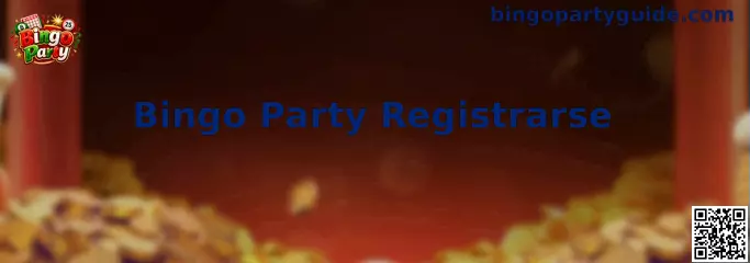 Vista de referencia para registrarse en Bingo Party